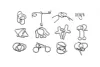 Ördöglakat készlet,12 db-os fém- Philos - 5099