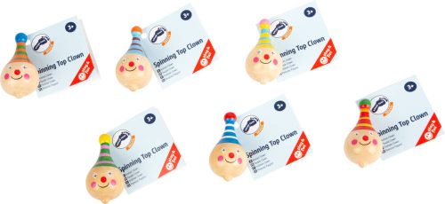 Bohócos pörgettyű - Legler fajáték - (1db)