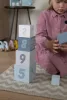 Label-Label építőkocka számokkal - Kék fajáték