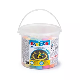   Carioca baby - Maxi kimosható aszfaltkréta vödörben - 20 db-os készlet