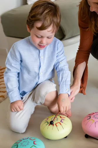 Baby Tambú Napsütötte sárga gyerekhangszer, zenedob, handpan