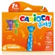 Színes 6 db-os macis bébi filctoll - Kimosható - Carioca
