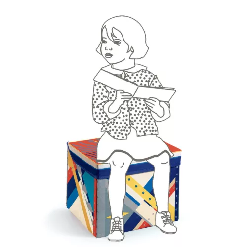 Játéktároló ülőke - Rakéta - Rocket toy box