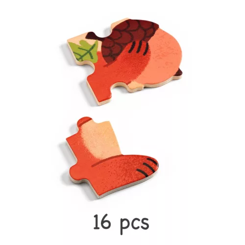 Fa puzzle - Mókus, 16 db-os - Puzzlo Nut