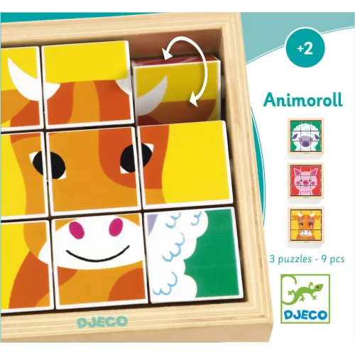 Kockakirakó - Állatkipörgető - Animoroll