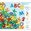 Mágneses betűkészlet - Színes nagybetűk - 83 small letters