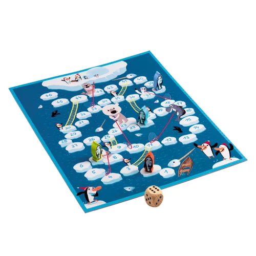 Társasjáték klasszikus - Kígyók és létrák - Snake and ladders