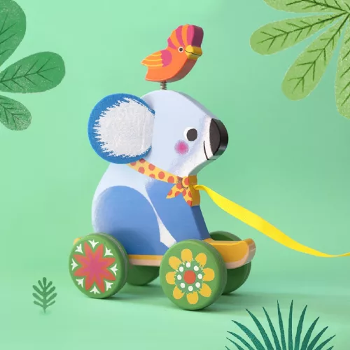 Húzható játék - Otto koala - Otto