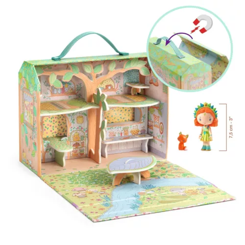 TINYLY álomvilág babaház - Szilvia és Rókica háza - Sylvia and Fox’s house in the woods