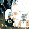 Varázs puzzle - Macskusz, 50 db-os - Cuddly cats