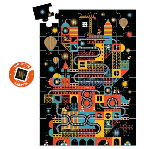 Varázs puzzle - Városi nyüzsgés, 100 db-os - The lively city