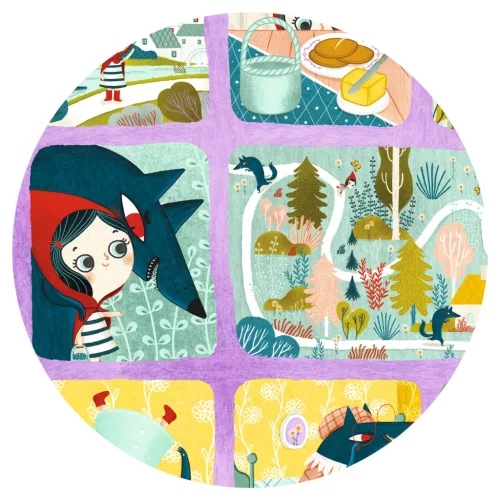Mese puzzle - Piroska és a farkas, 35 db-os - Little Red Riding Hood