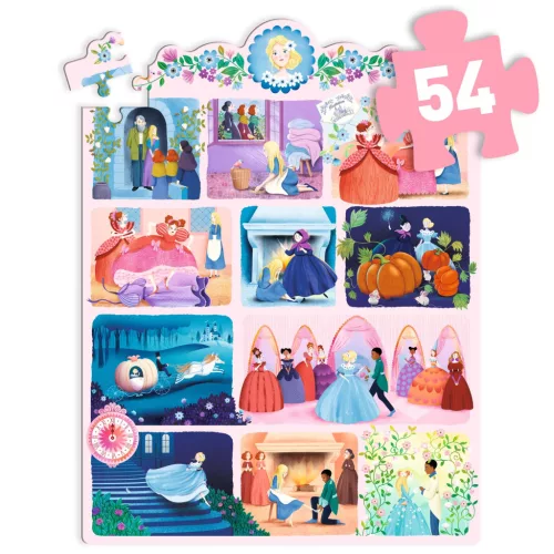 Mese puzzle - Hamupipőke, 54 db-os - Cinderella