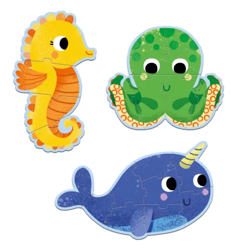 Primo puzzle - A tengerben, 4-6-9 db-os - In the sea