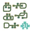 Óriás puzzle - Utak, irányok, 21 db-os - Roads