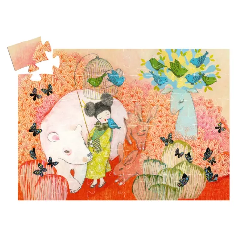 Formadobozos puzzle - Kokesi baba, 36 db-os - Kokeishi