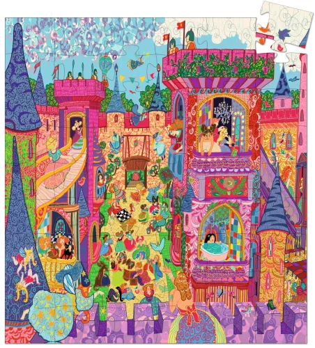 Formadobozos puzzle - Tündérek kastélya, 54 db-os - The fairy castle