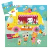Formadobozos puzzle - Fagyis kocsi, 16 db-os - Ice cream truck