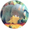 Formadobozos puzzle - Teo a kis dínó, 24 db-os - Teo the dino