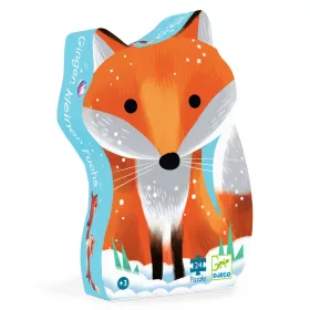   Formadobozos puzzle - Gyömbér a kis róka, 24 db-os - Ginger, little fox