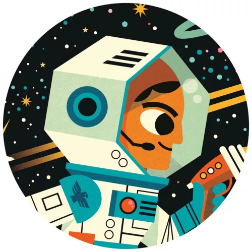 Formadobozos puzzle - Űrállomás, 54 db-os - Space station