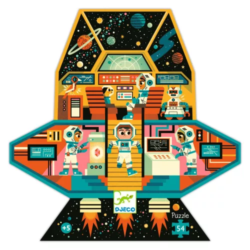 Formadobozos puzzle - Űrállomás, 54 db-os - Space station