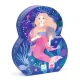 Formadobozos puzzle - Ella a sellő, 36 db-os - Ella, the mermaid