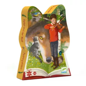   Formadobozos puzzle - Péter és a farkas, 50 db-os - Peter and the Wolf