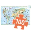 Megfigyeltető puzzle - Föld állatai, 100 db-os - Animals of the earth