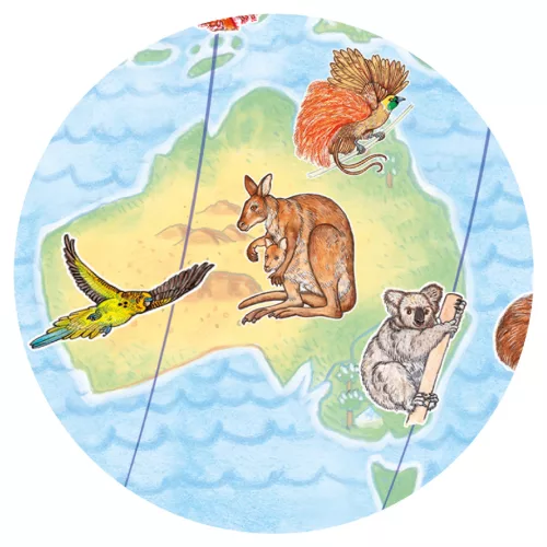 Megfigyeltető puzzle - Föld állatai, 100 db-os - Animals of the earth