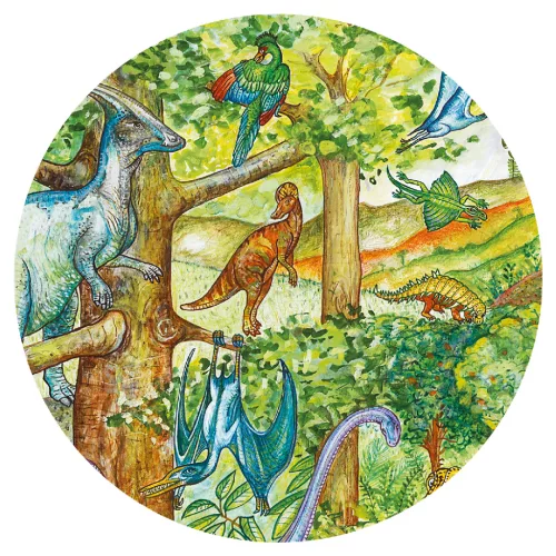 Megfigyeltető puzzle - Dinoszauruszok, 100 db-os - Dinosaurs + booklet
