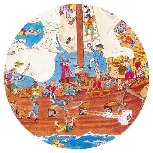 Megfigyeltető puzzle - Kalózok, 100 db-os - Pirates