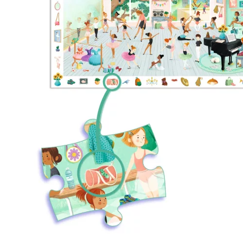 Megfigyeltető puzzle - Balett iskola, 100 db-os - The dance school