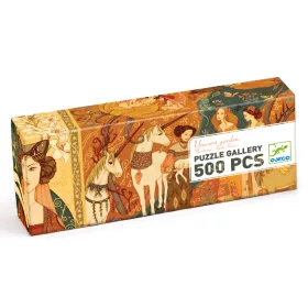   Művész puzzle - Egyszarvú és a hölgy, 500 db-os - Unicorn lady