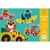 Párosító puzzle - Autós - Racing cars