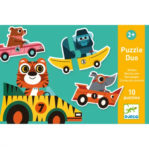 Párosító puzzle - Autós - Racing cars