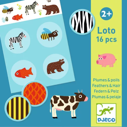 Társasjáték - Tollas és szőrös - Loto Feathers and Fur