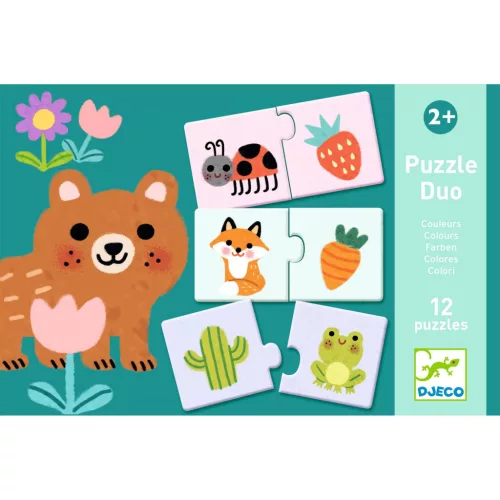 Párosító puzzle - Színpárosító, 24 db-os - Colours