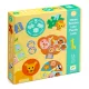 Társasjáték - 5 az 1-ben, Vadállatok - Wild animals, 5 GAMES