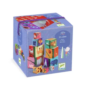   Toronyépítő kocka - Természet és állatok - 10 nature and animal blocks