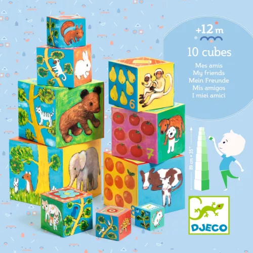 Toronyépítő kocka - Barátok - 10 my friends blocks