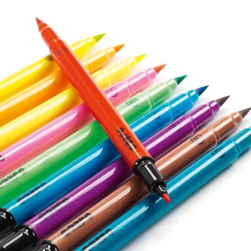 Ecsetfilc készlet - 10 ragyogó szín - Pop colors