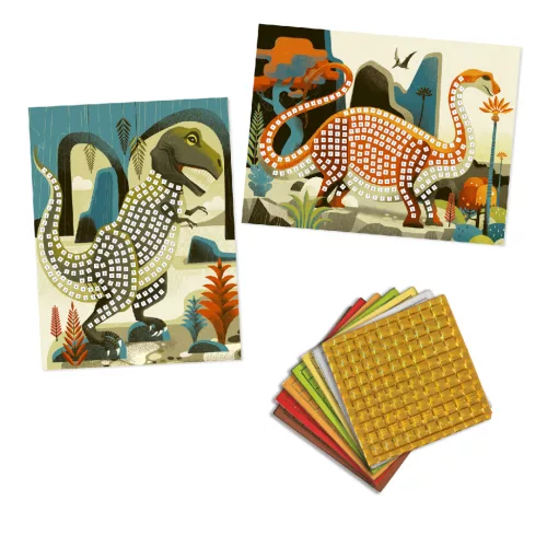 Mozaikkép készítés - Dínók - Dinosaurs