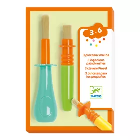   Marok ecset készlet - 3 féle ügyes ecset gyerekeknek - 3 ingenious paintbrushes