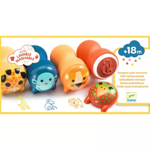 Nyomdakészlet - Szafari - Stamps for little ones - Safari animals