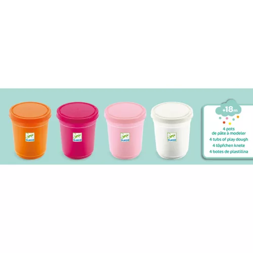 Gyurma - Pillegyurma - 4 tubs of play dough, Sweet