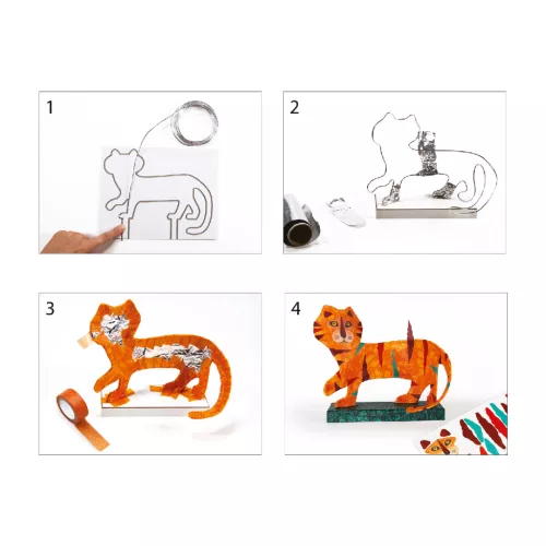 Művészeti műhely - Szoborkészítés - A tigris - The tiger