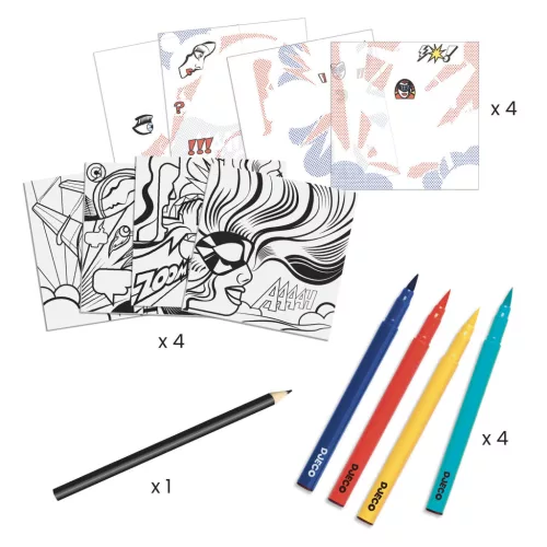 Művészeti műhely - Szuperhősök - Inspired by Roy Lichtenstein - Superheroes