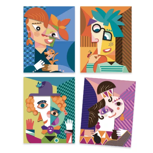 Művészeti műhely - Kockafejek - Inspired by Pablo Picasso - Square Heads