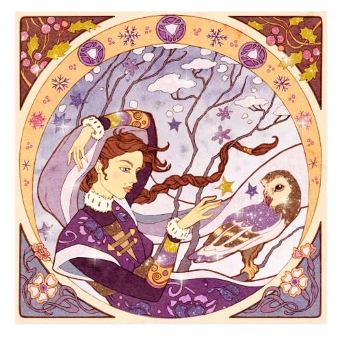 Művészeti műhely - Isteni - Inspired by Alfons Mucha - Divine